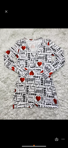 Valentine’s onesie